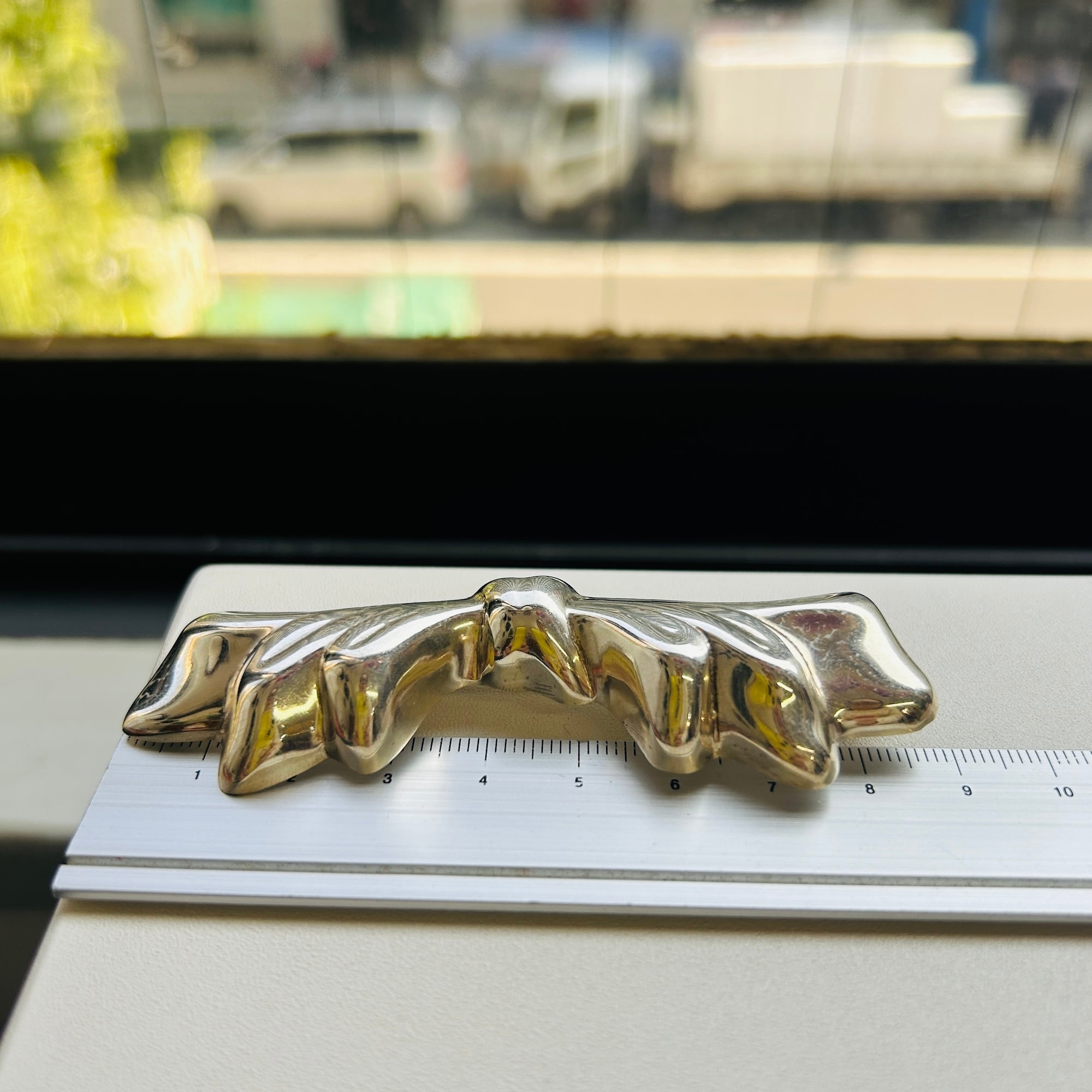 Mexico シルバー925 横長リボンブローチ | Milo Antiques & Vintage