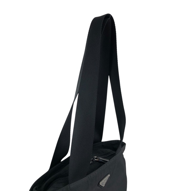 PRADA プラダ トートバッグ ブラック トライアングルロゴ ナイロン vintage ヴィンテージ オールド dmp62y