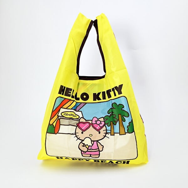 サンリオ ハローキティ 日焼け キティ エコバッグ(M) イエロー Sanrio