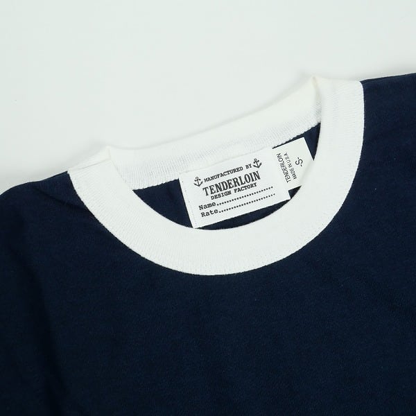 Size【S】 TENDERLOIN テンダーロイン TRIM TEE NAVY リンガーTシャツ