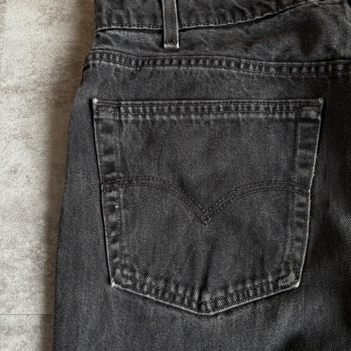 【W38 L34】 usa levi's ブラック リーバイス 550 詳細写真15
