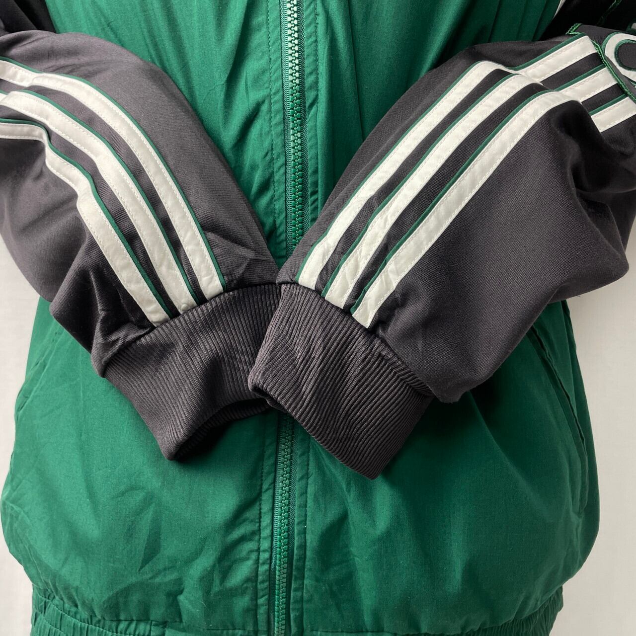 90年代 adidas アディダス ポリコットン×ジャージ トラックジャケット