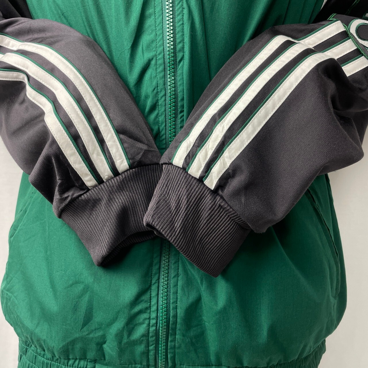 90年代 adidas アディダス ポリコットン×ジャージ トラックジャケット 