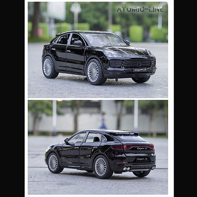 ポルシェ カイエン ターボ 1/24 ミニカー 全3色 ライト点灯 エンジンサウンド 合金モデル 模型 ジオラマ