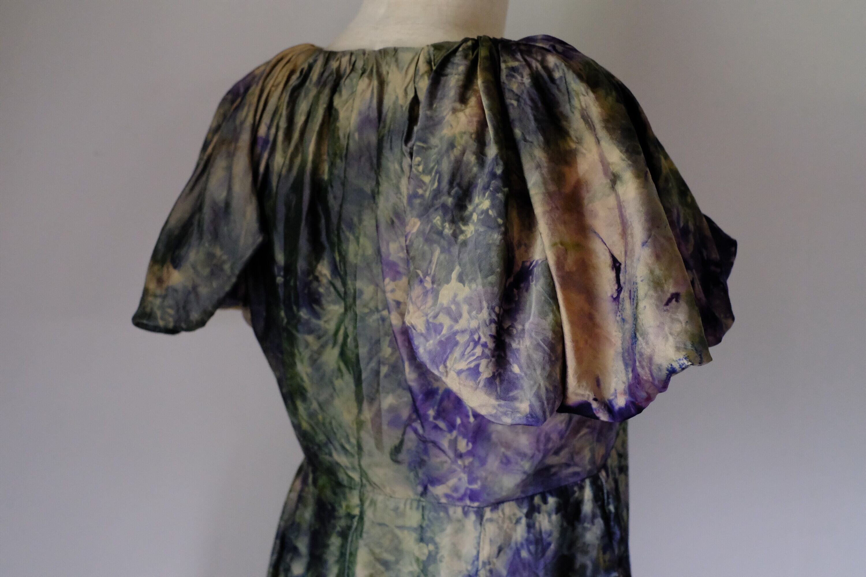 【remake】パフスリーブロングワンピース　u-0175