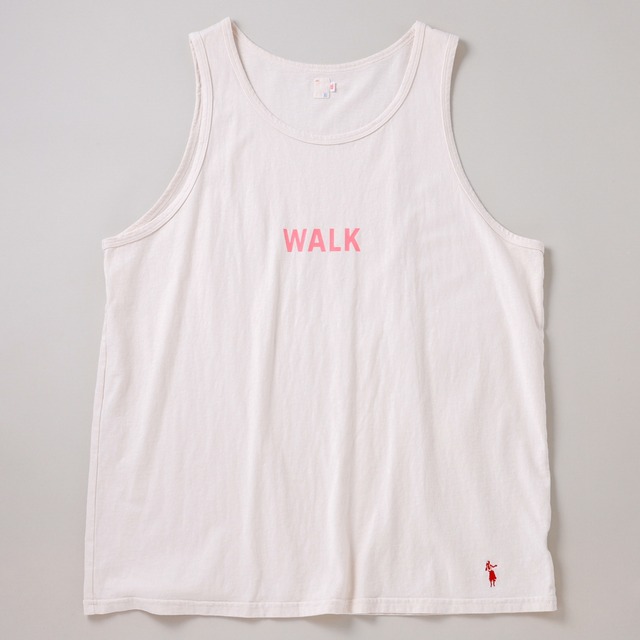 【新品】SUNSHINE＋CLOUD special limited edition big size tank top "WALK - AROUND" made in USA ／ サンシャインクラウド MINTENS限定品 USA製 ビッグサイズ タンクトップ Tシャツ XXL O.White