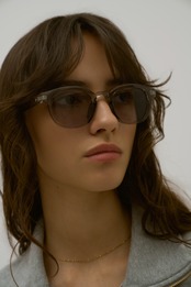 Simone | clear gray×light purple