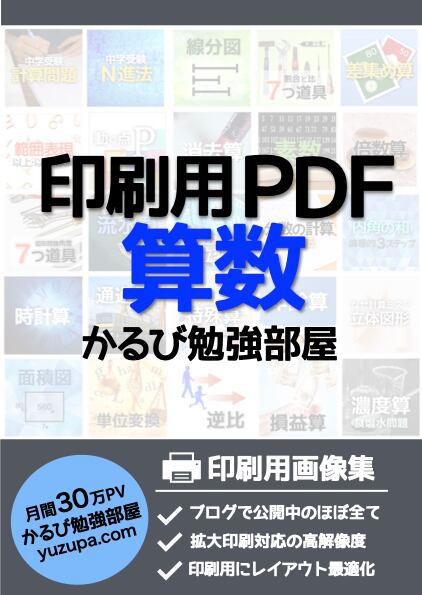 323枚収録 印刷用PDF(算数) かるびショップ