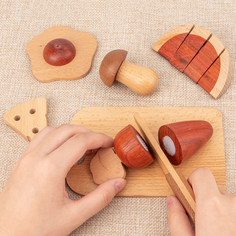 木製おもちゃセット 木製おままごとセット 木のおもちゃ 木製玩具 知育玩具 ごっこ遊び 17