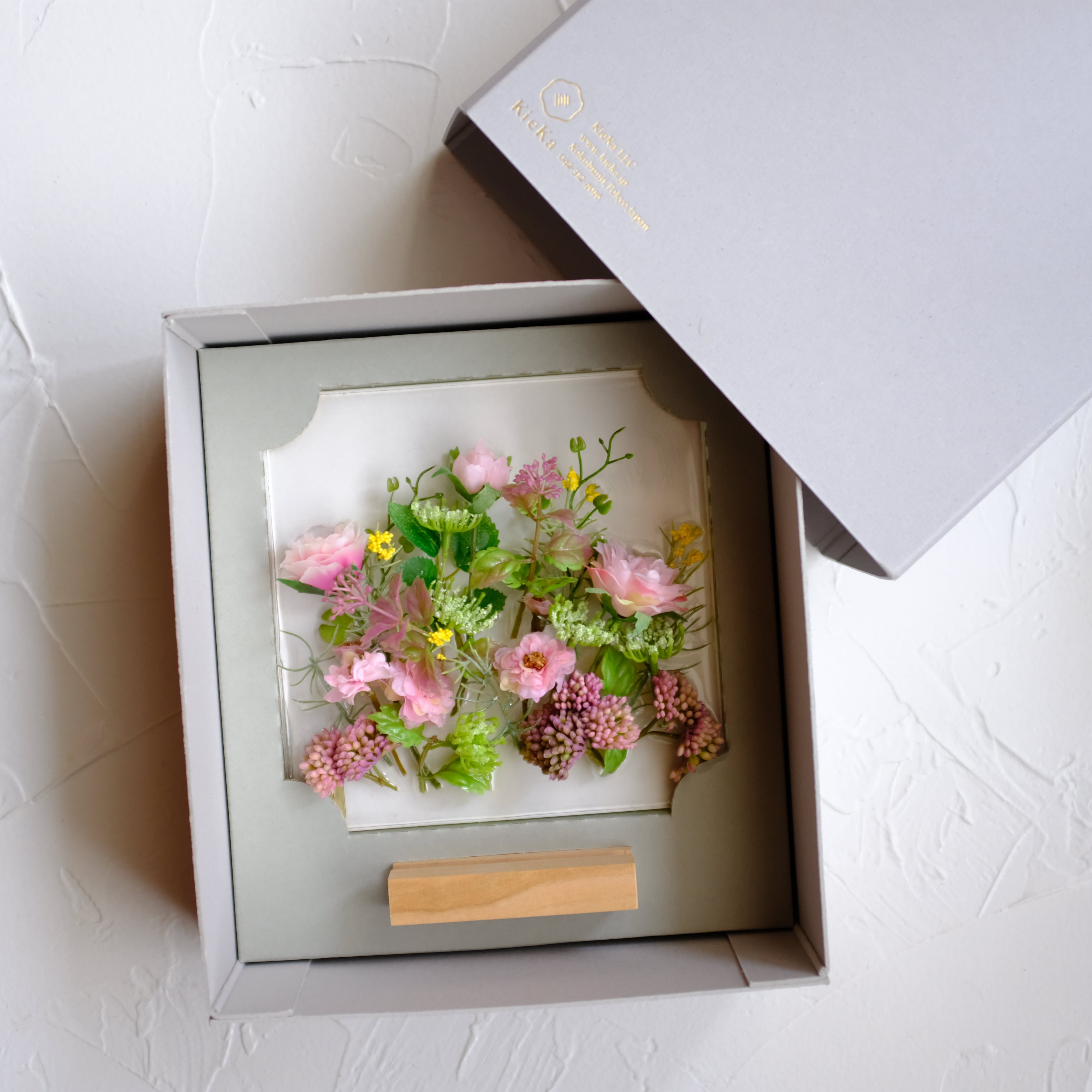 sumika dried flower square ジニアとスターリンジア | KieKa