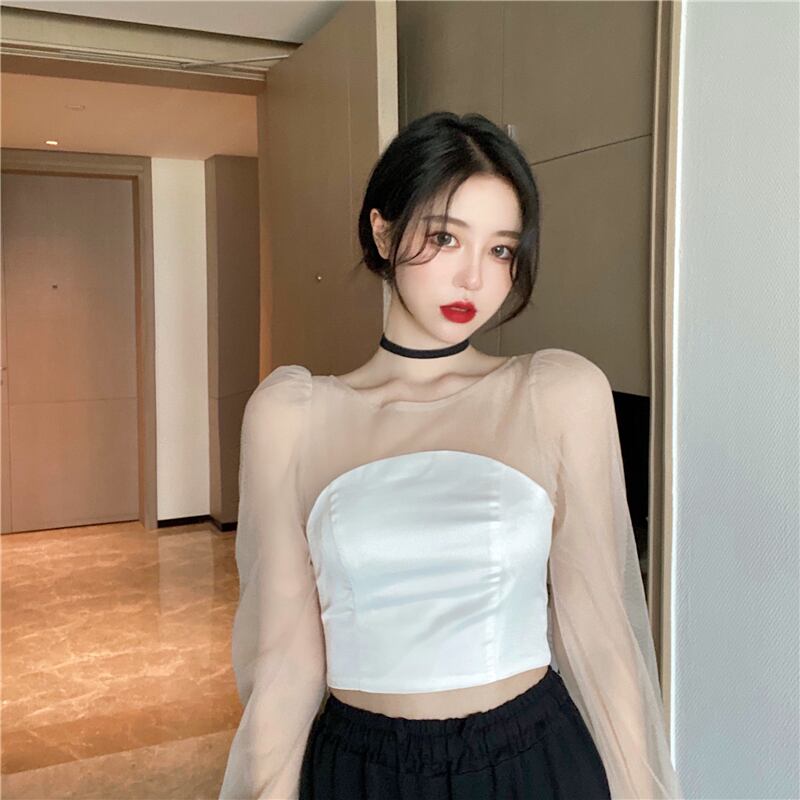 リボンショートブラウス レディーススプリングシャツ 春物 ステッチ ドラファッションホール21125417128