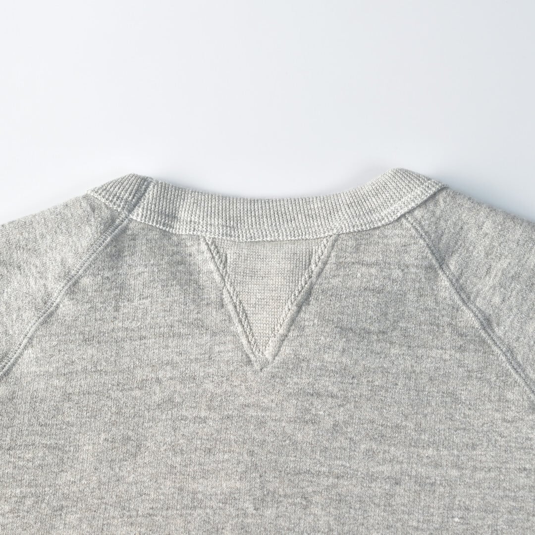 Kepani ケパニ ラフィー裏起毛 HARRIS-Ⅱ GUSSET CREW・ライトグレイ【送料無料】