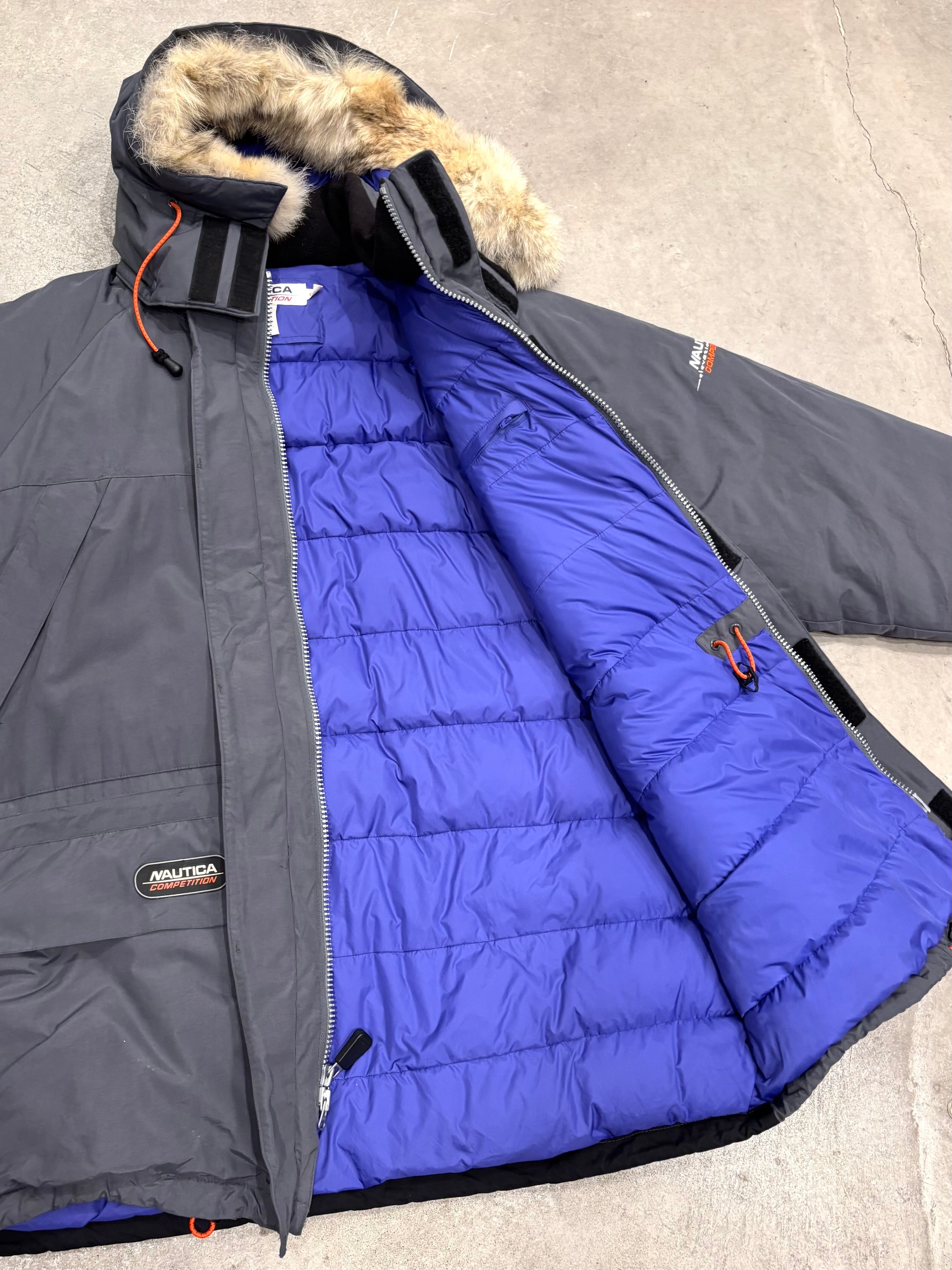 90s “NAUTICA COMPETITION” Detachable Hood Down Jacket | RENGA