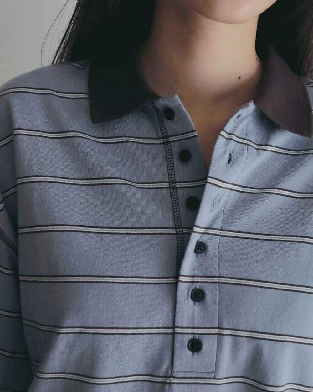 anuke 】Border Loose Polotops | valance 福井｜レディースセレクト
