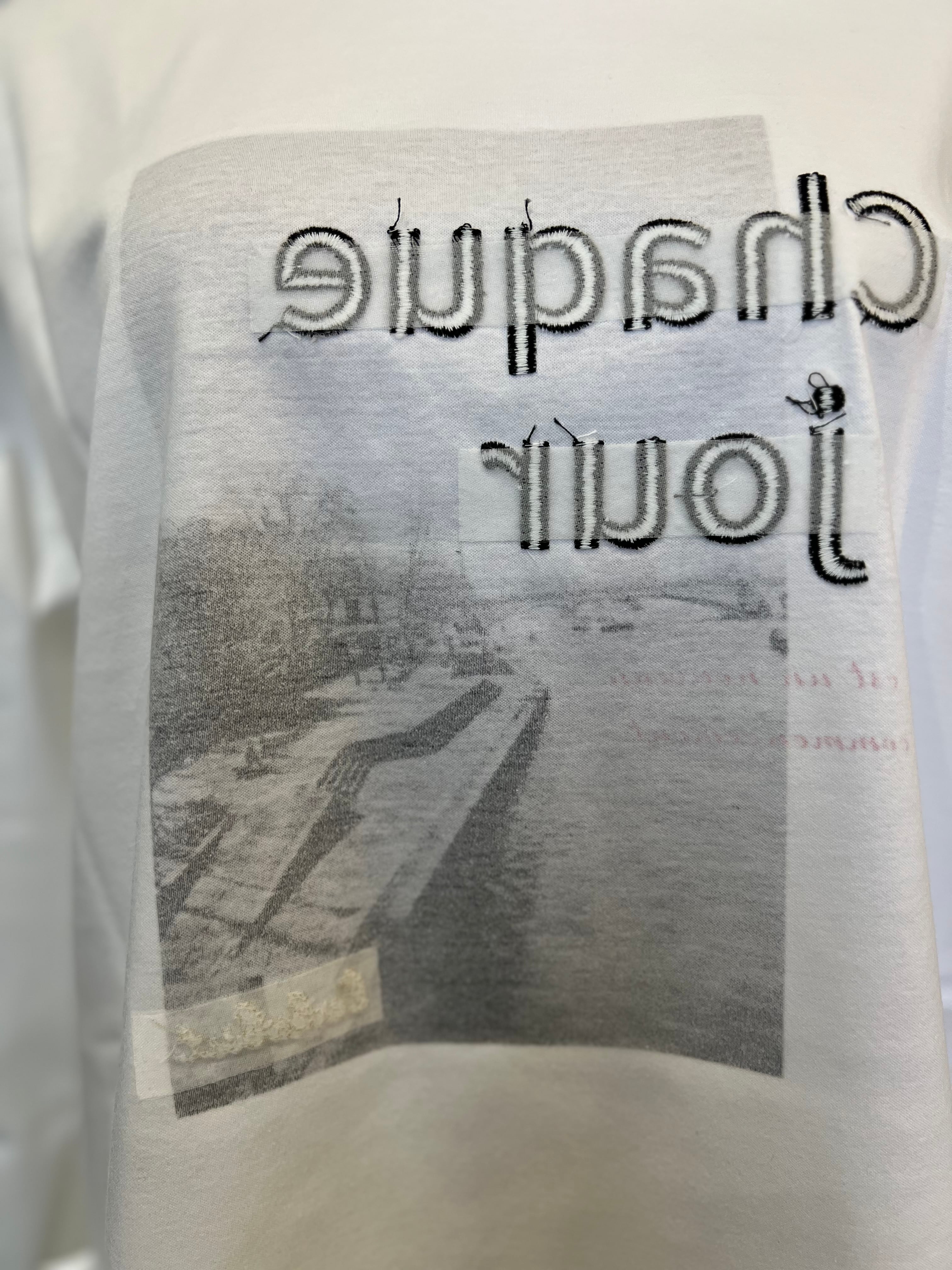 【ESPEYRAC】フォトロゴ刺繍ロンT