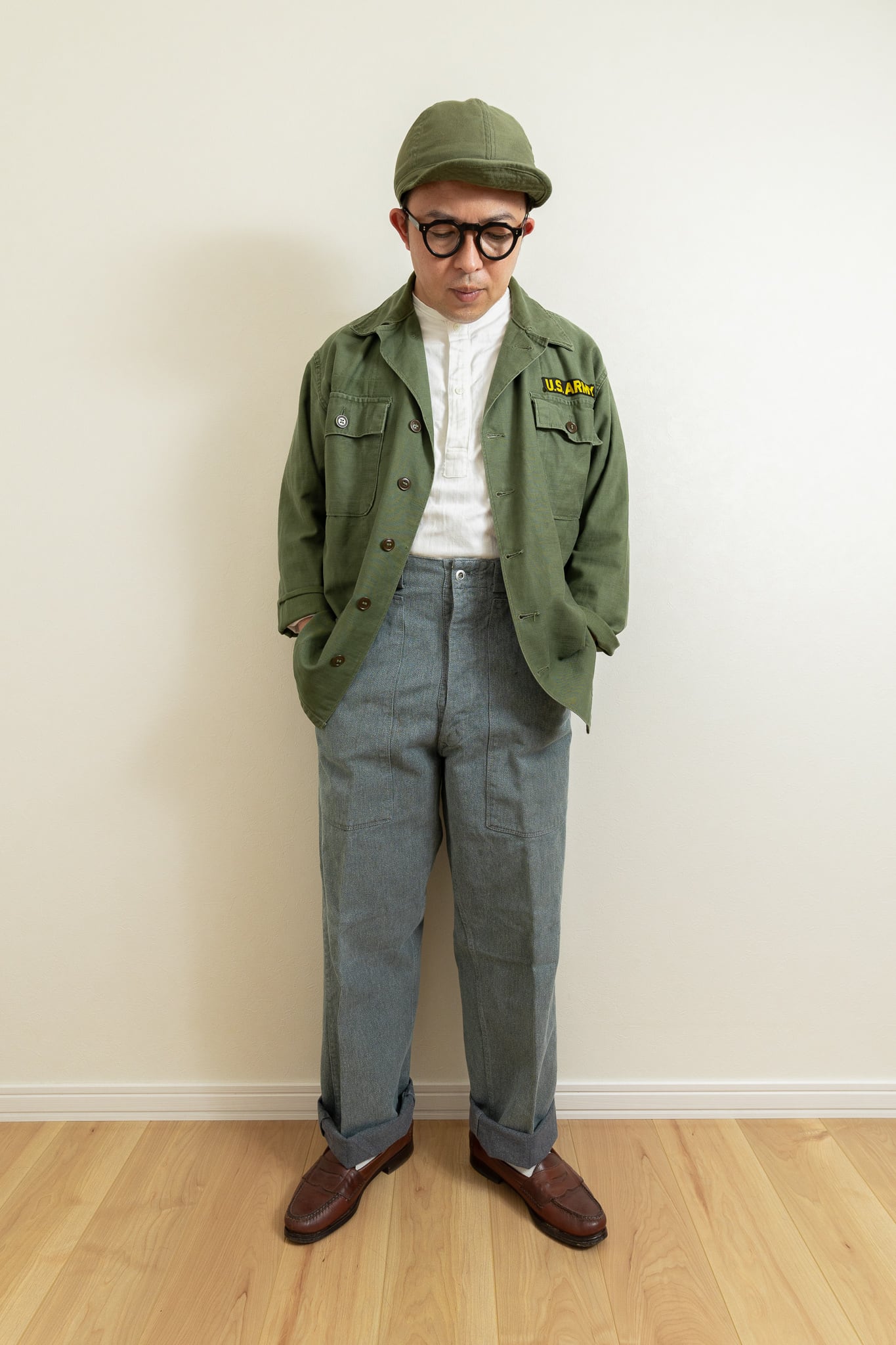 1950s】Swiss Army Denim Work Trousers 