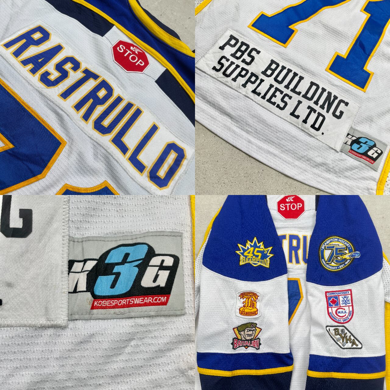 BRAMPTON HOCKEY メッシュ ホッケーシャツ ワッペン メンズL相当 古着