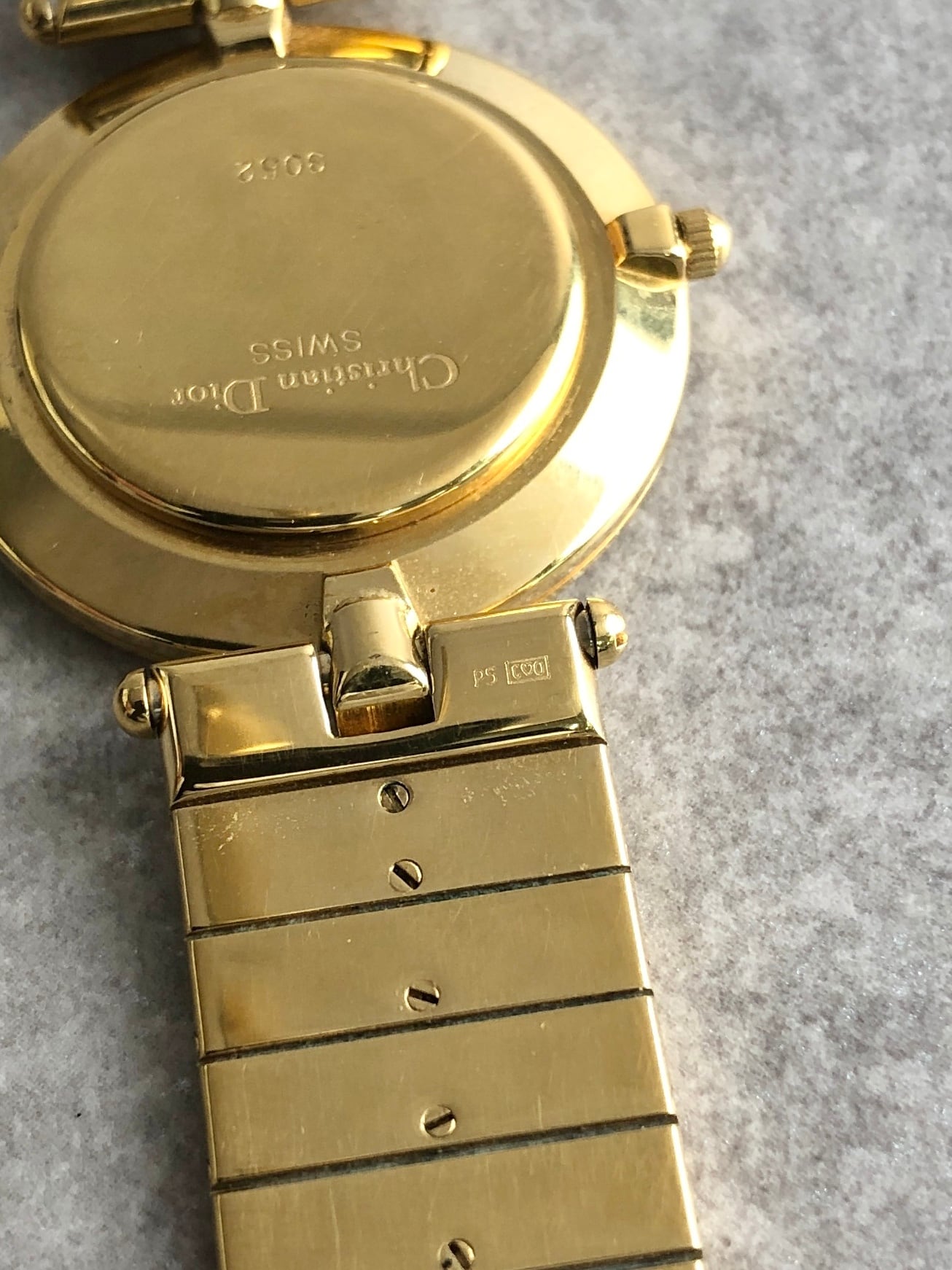 Christian Dior クリスチャン ディオール 腕時計 ゴールド ローマ文字