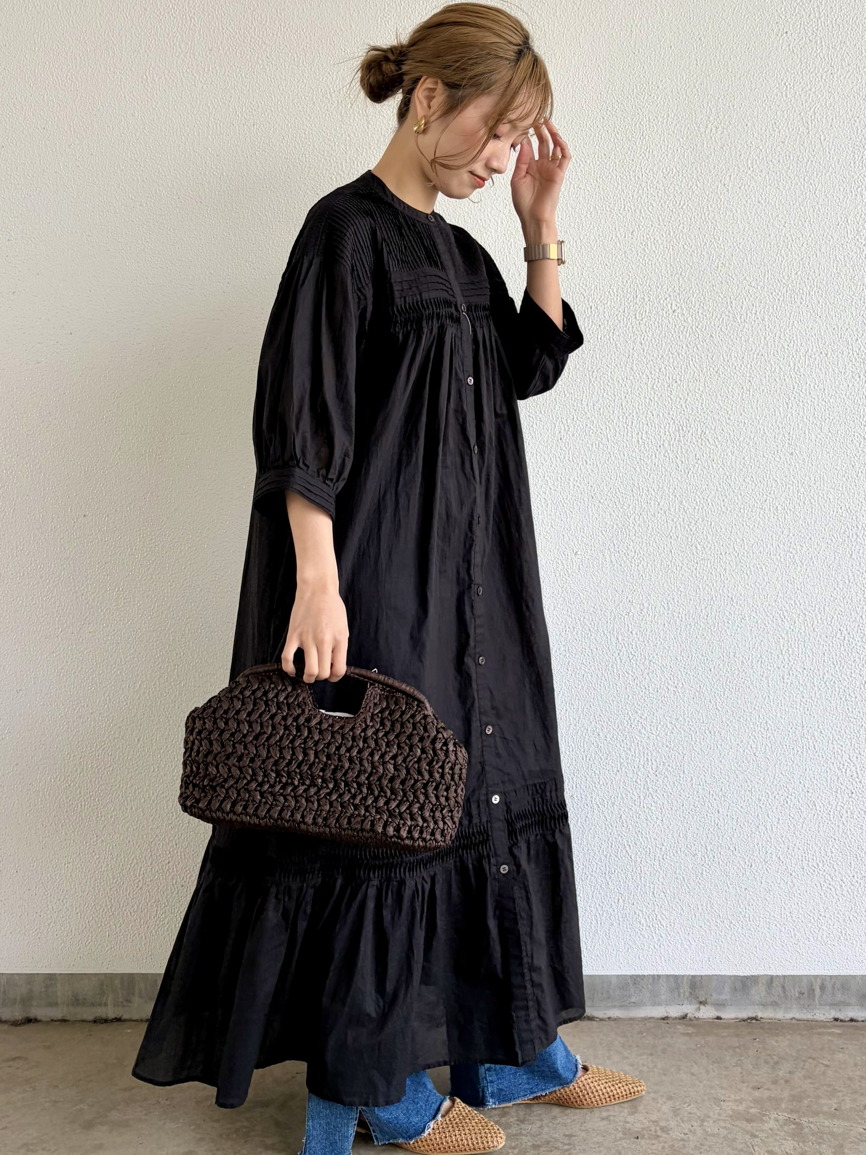 ○○○9286】ボイルピンタックワンピース (8801-63017) | 9286 Fashion Lab