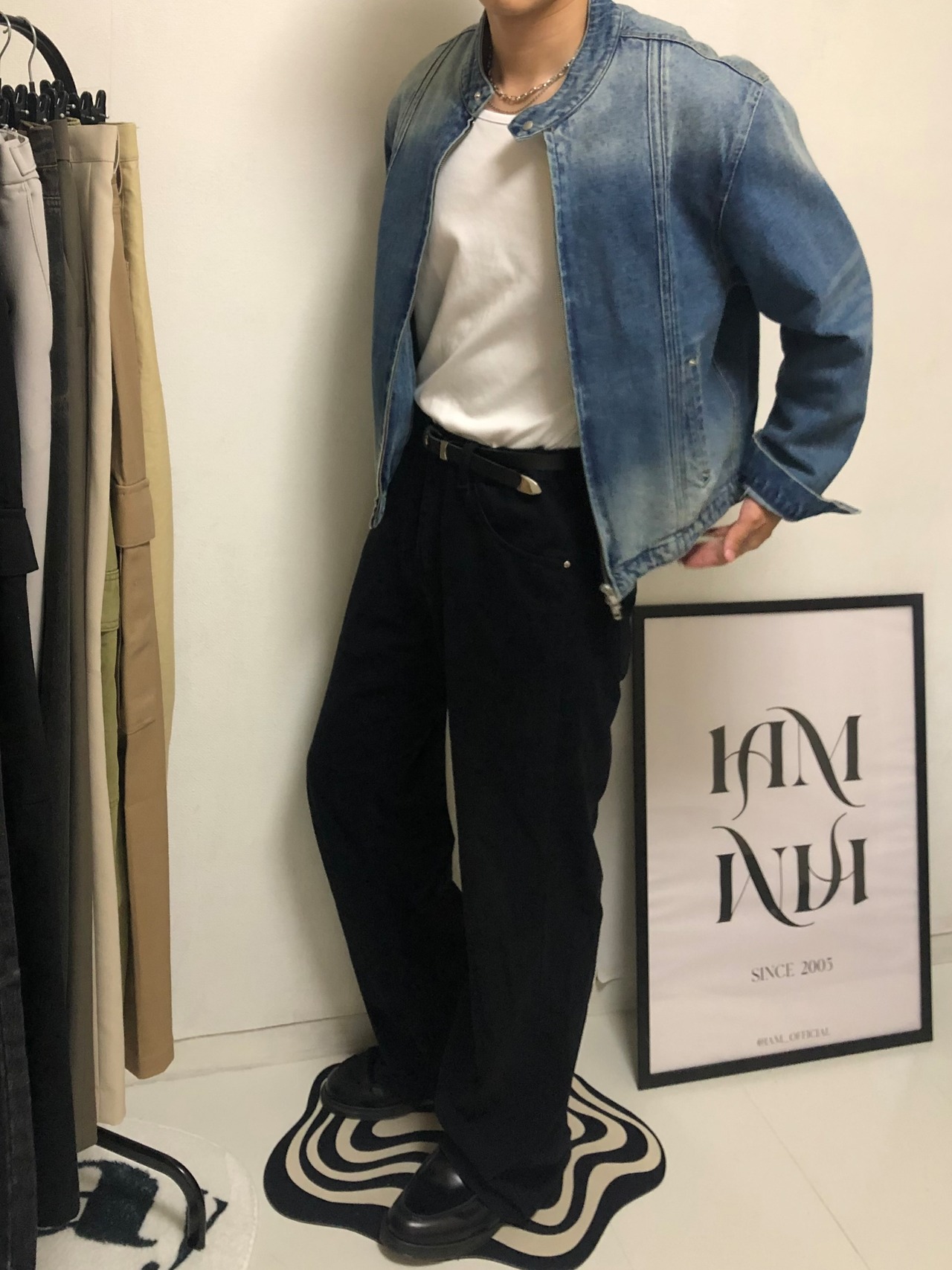 Needle Stitch Washed Denim Jacket (2color) - 13