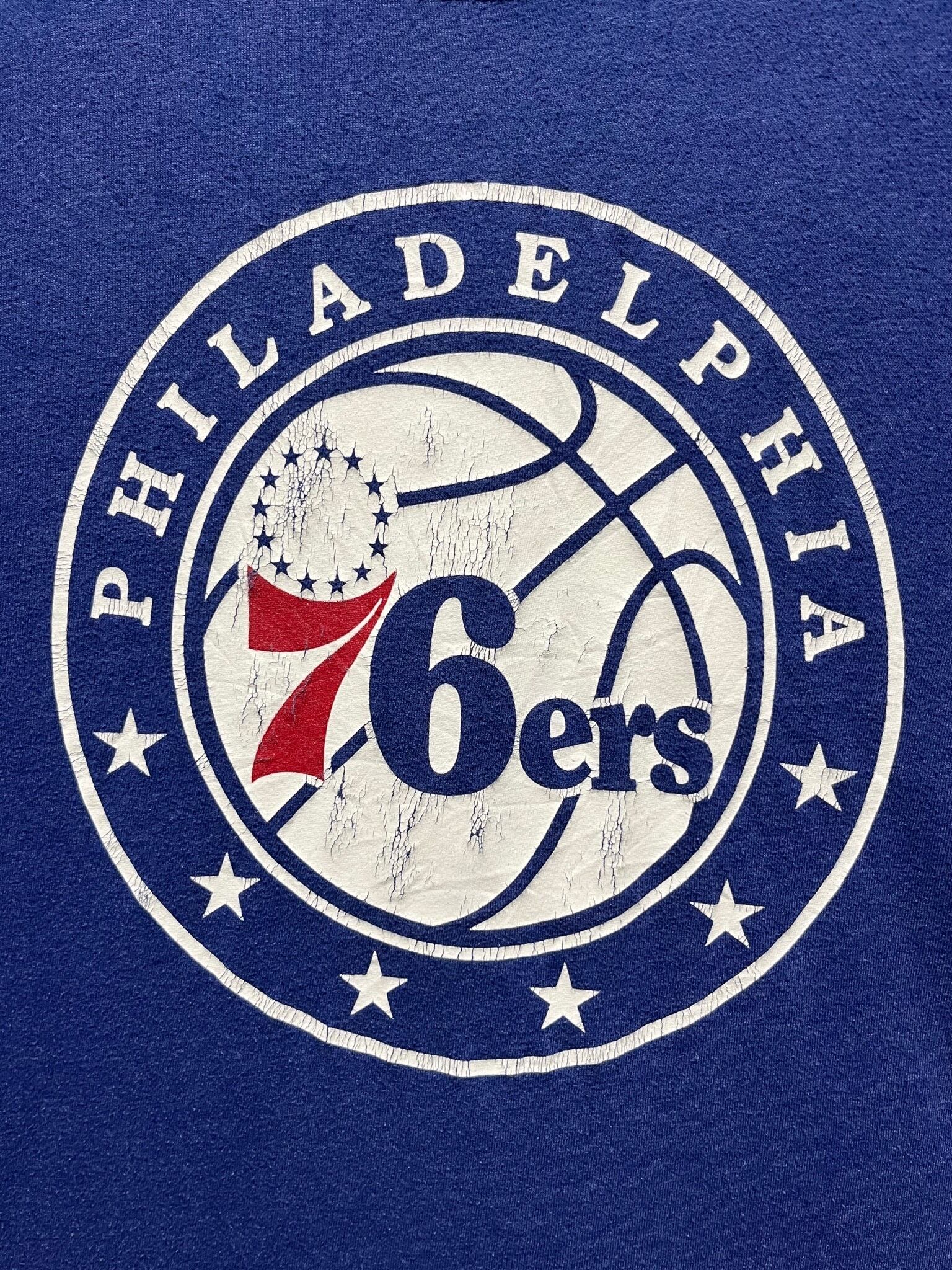 NBA Philadelphia 76ers Tシャツ L 青 USA古着 | 3104家