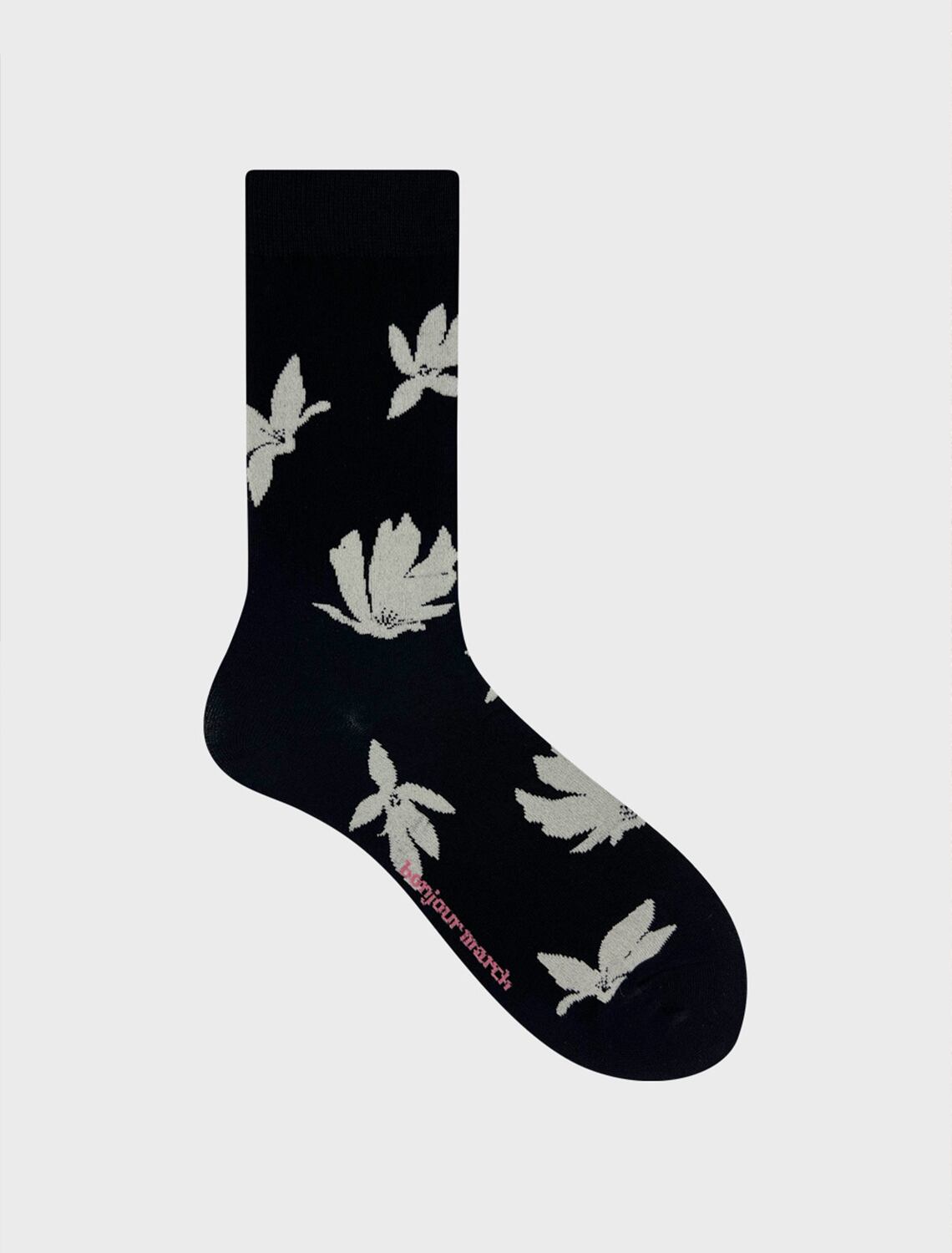 Blown flowers socks_black ※残り1点