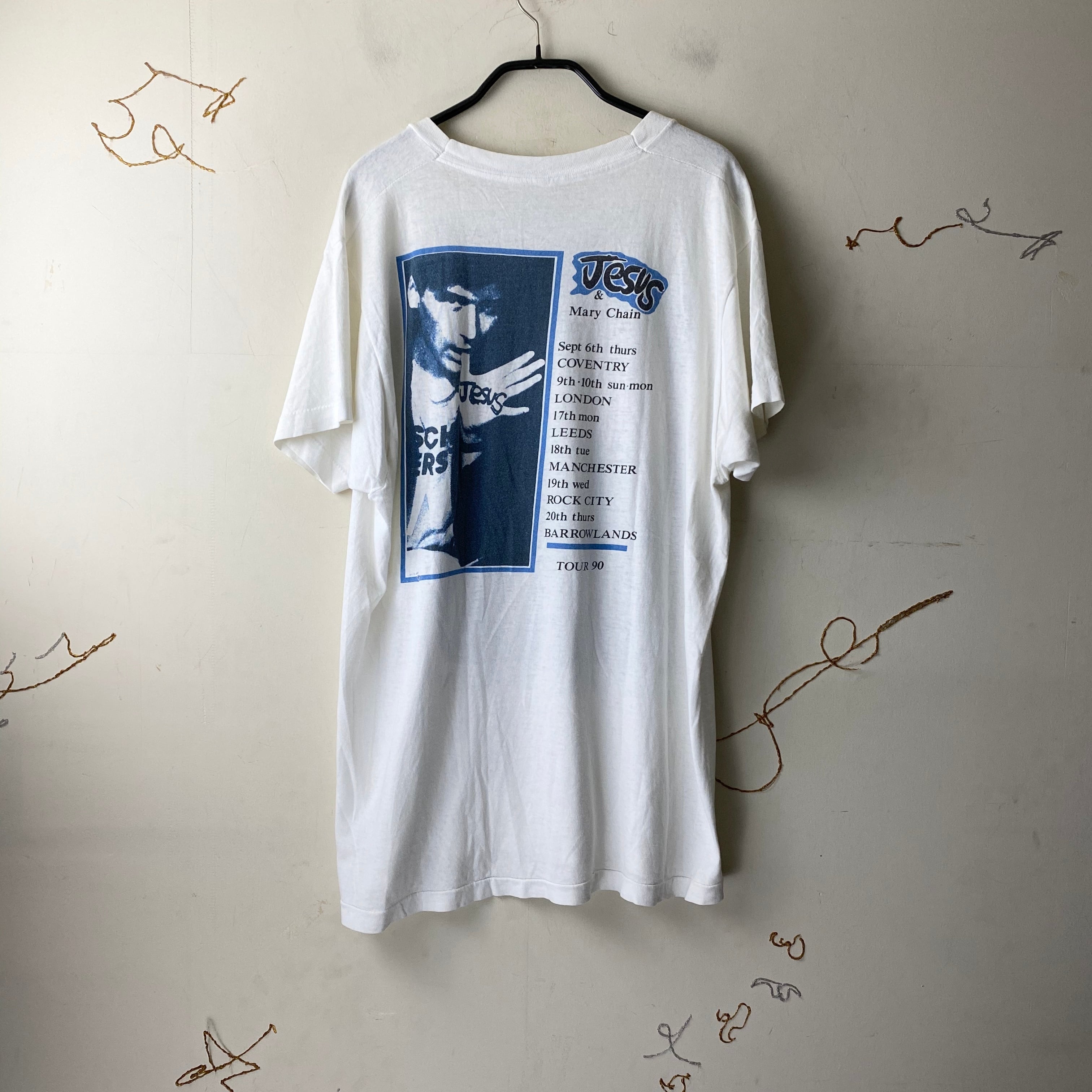 vintage 1990's JESUS&MARY CHAIN music tee “roller coaster” | NOIR