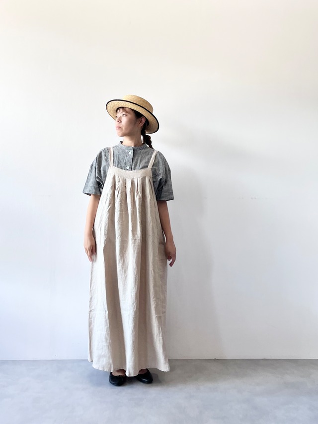 HEAVENLY　ヘビーリネンタックジャンパースカート