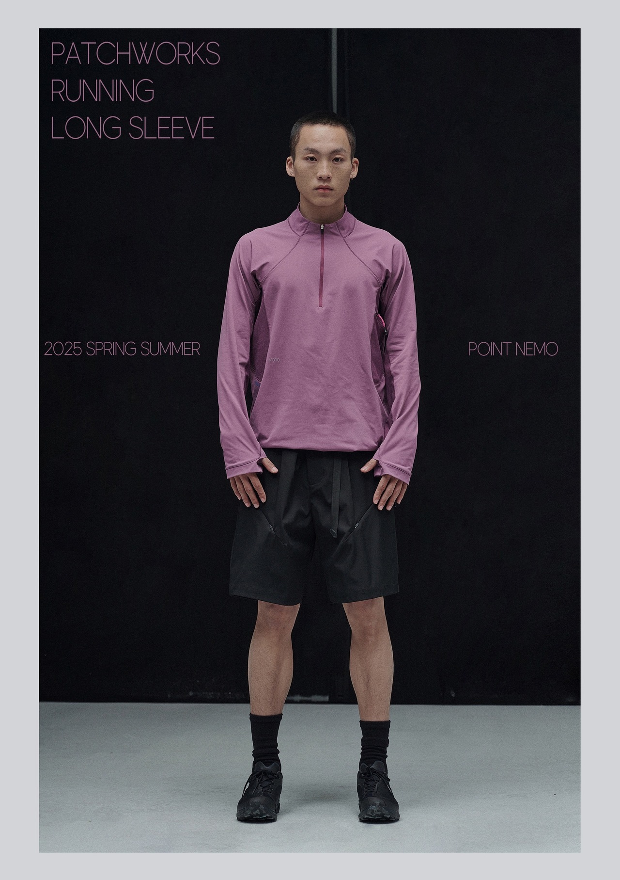 point NEMO スイッチング メッシュ ランニング ロングスリーブ