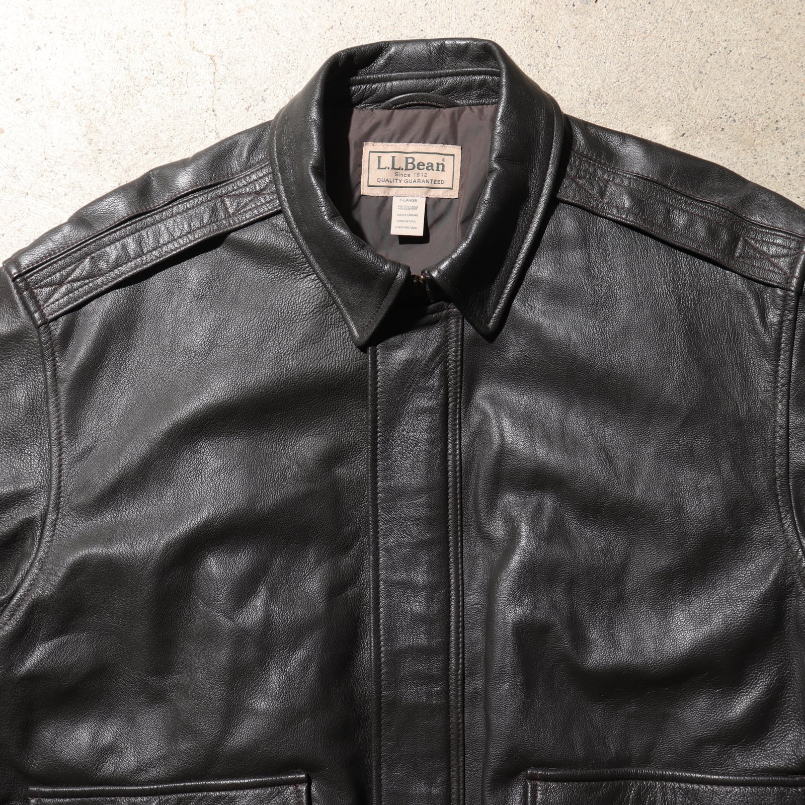 極美品 XL USA エルエルビーン A-2 レザージャケット L.L.Bean flying 