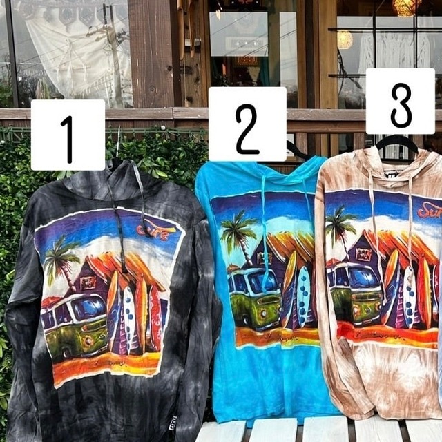 タイダイエスニックパーカー