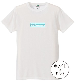 "LOGO" Tシャツ【白 × ミント】