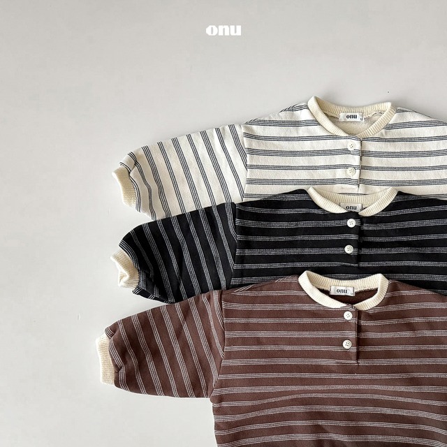 【予約】Stripe Button Sweatshirt