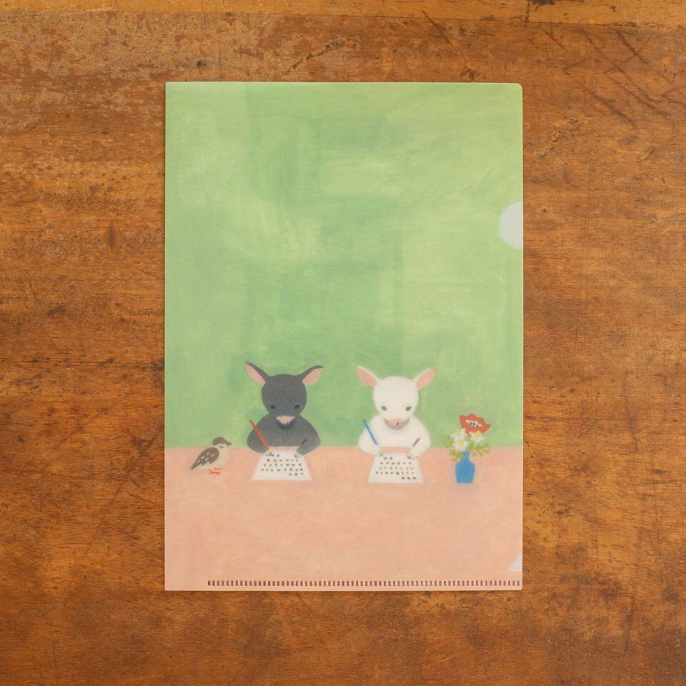 升ノ内朝子 クリアファイル 手紙を書くよ | てんくーどう