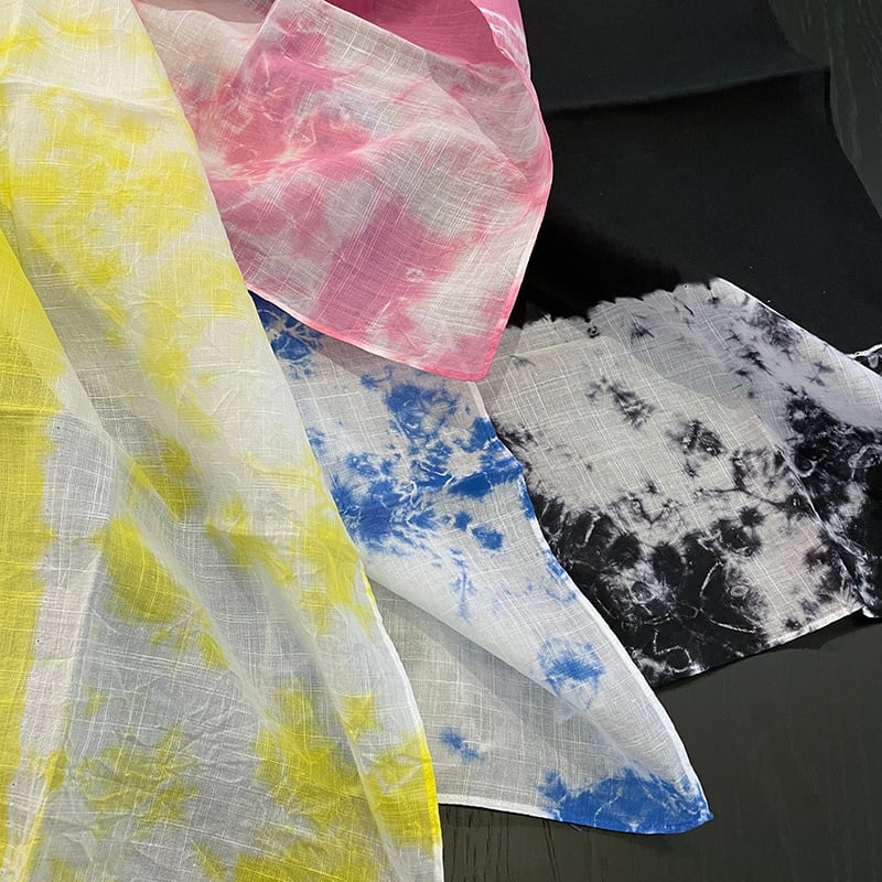 有松絞ハンカチ 斑フラグメント柄［ REAL Style × suzusan ］ | REAL