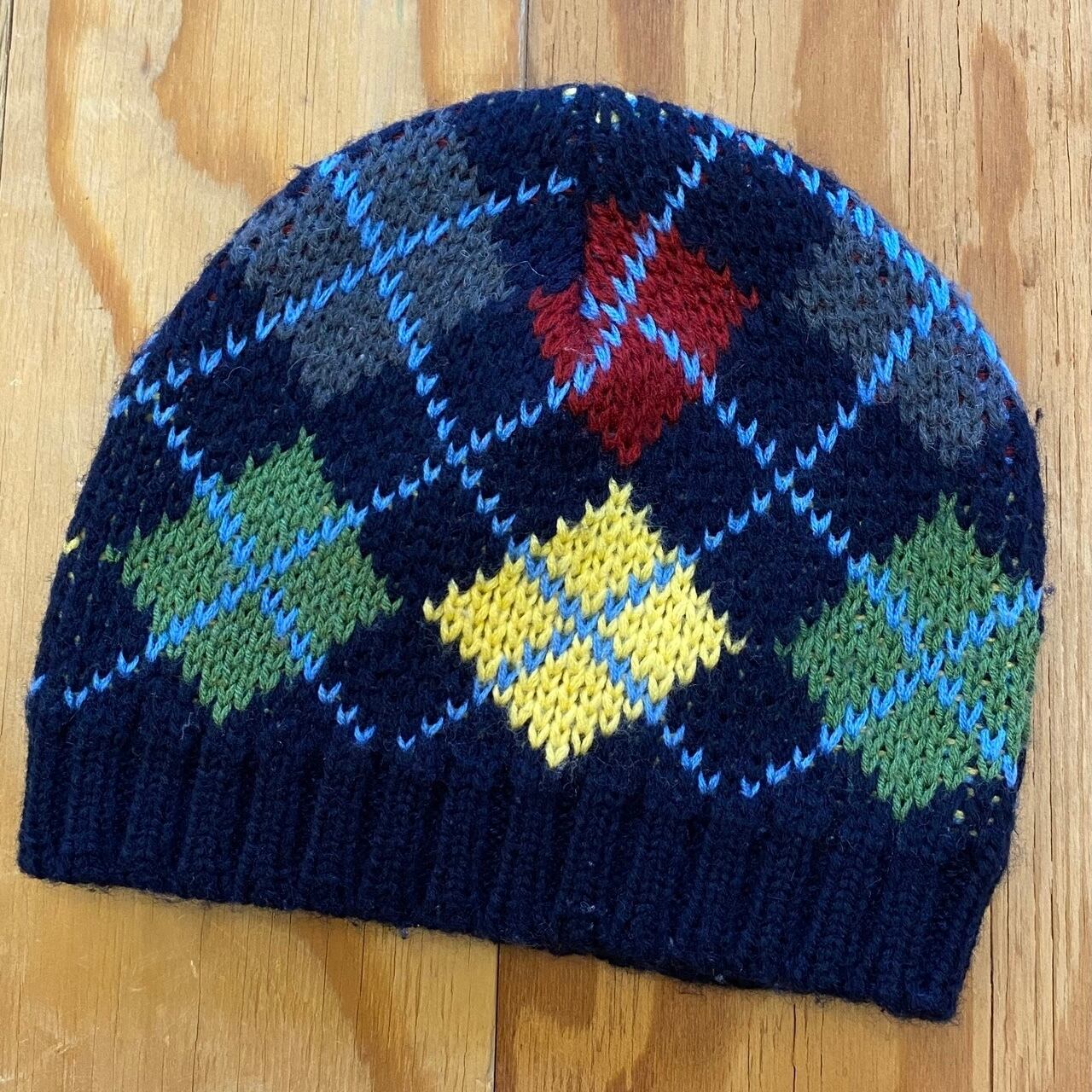 "Argyle Check BEANIE" アーガイル柄ビーニー