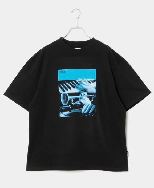 【APPLEBUM】アップルバム “SOUNDS OF BLUE” T-SHIRT (BLACK) メンズTシャツ