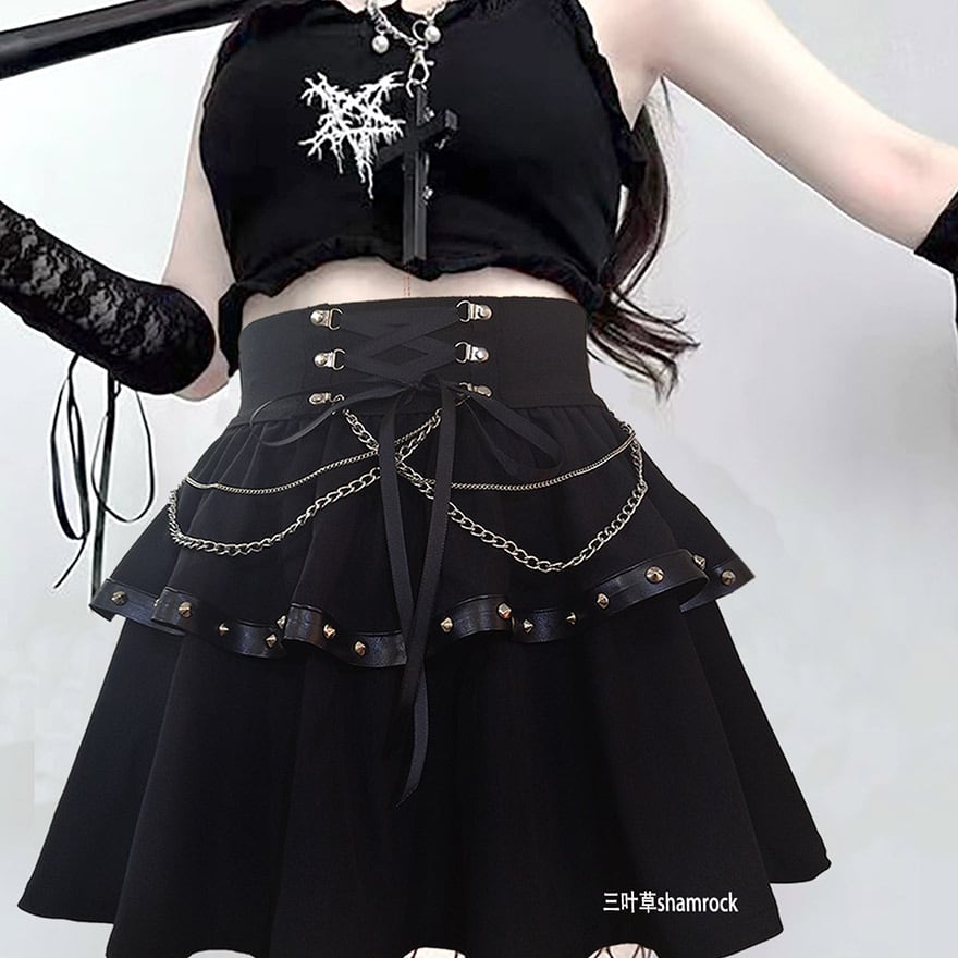 地雷 ♡すかーと 地雷系・量産型｜スカート｜即納｜参戦｜天使と悪魔 | サブカル系地雷