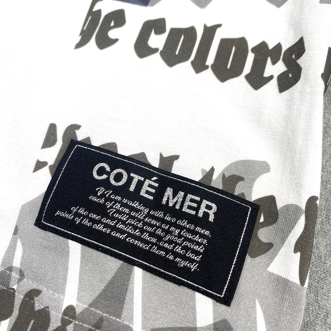 【tshirts200】L size  KIMONO &  print T-SHIRTS white