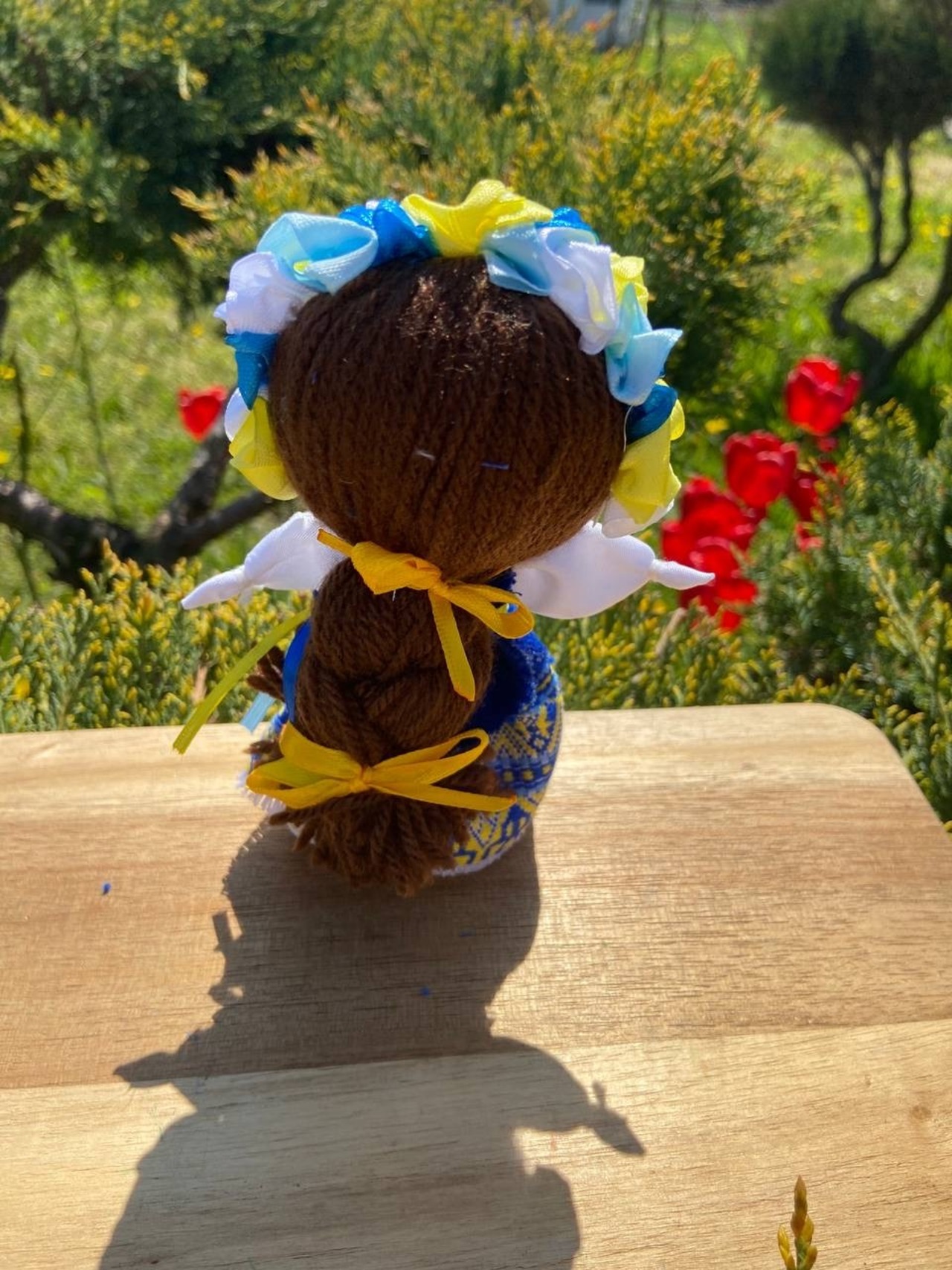 UA.Designer手作りモタンカ 14cm（ウクライナの御守り）スタンド付き - 3