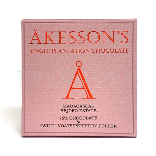 【ブルームあり】マダガスカル 75％チョコレート＆ヴォティペリフェリペッパー〈アケッソンズ〉