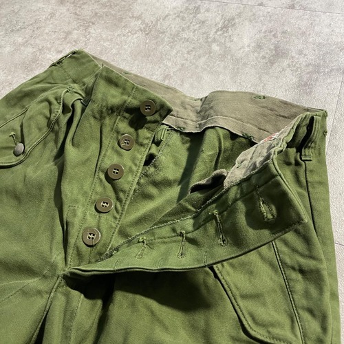 60-70s スウェーデン軍 実物 M-59 フィールドパンツ C46 w25 詳細写真10