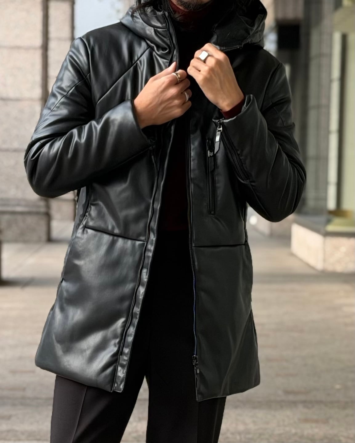 L.L.Bean グレー ジャケット Mサイズ ライダースジャケット カップルウェア ペアルック オーバーサイズ | Pay ID