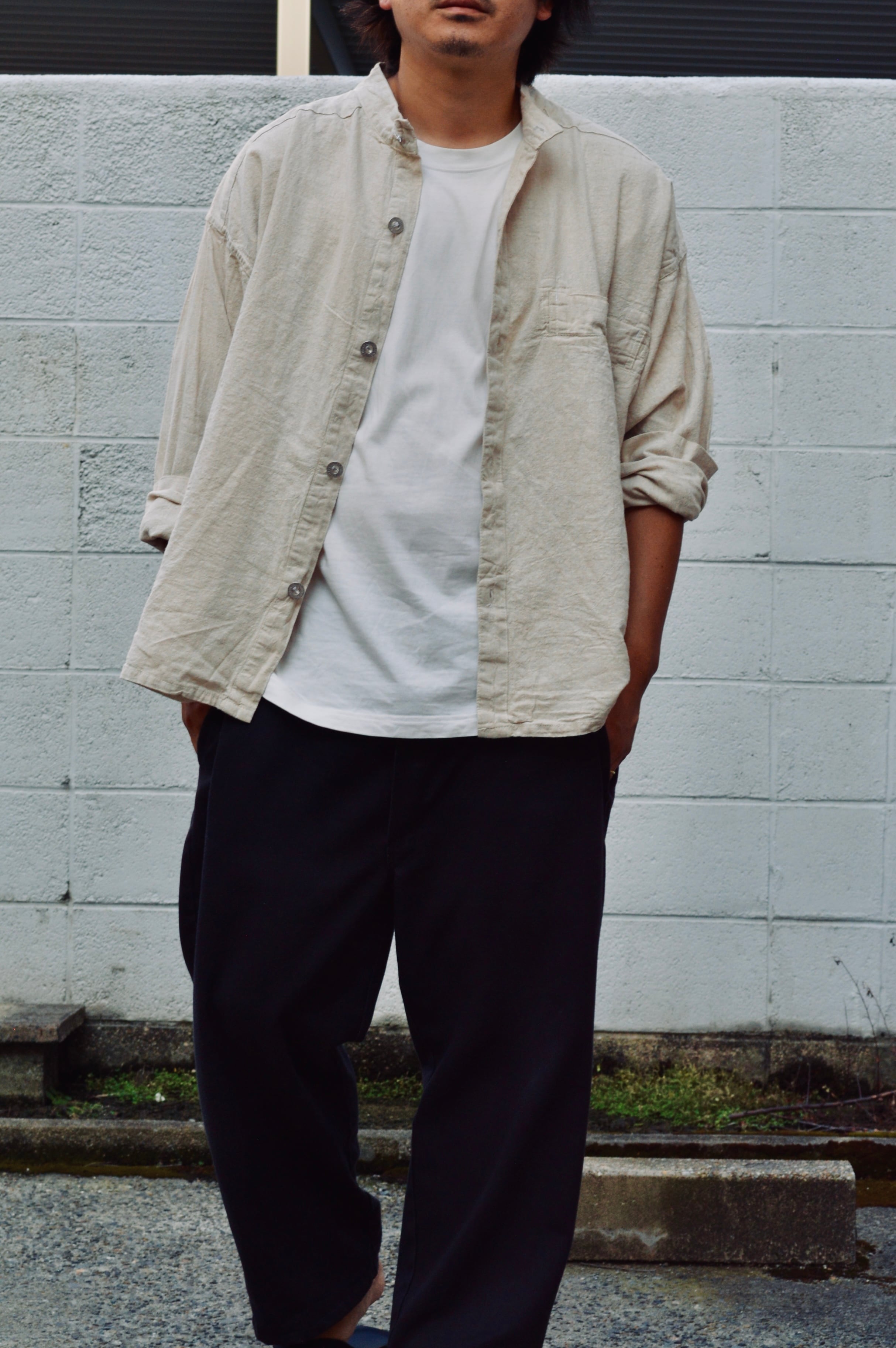 French Army 40s reproduction Bourgeron Shirts Jacket natural