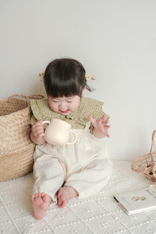 ꒰ 即納 ꒱ check frill blouse / mimimarket