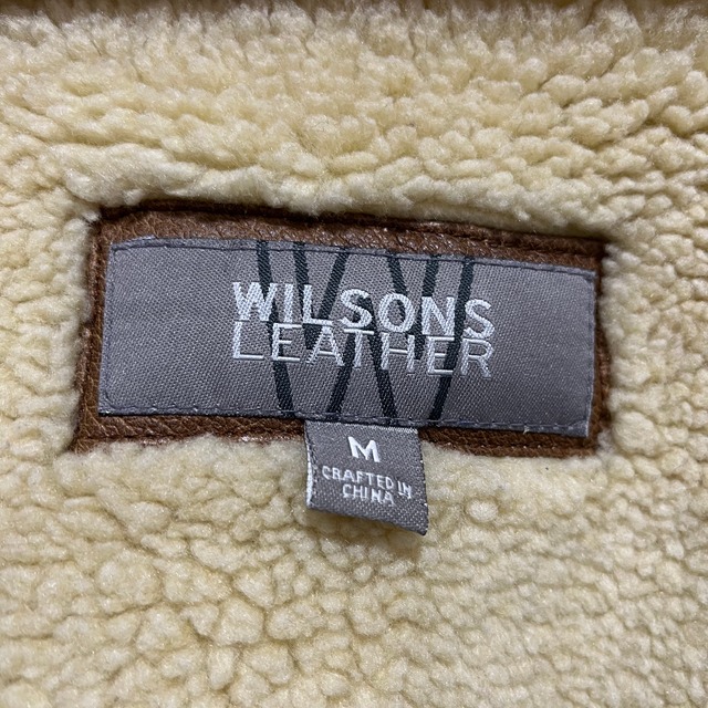 『送料無料』Wilsons leather B3フライトジャケット　レザー　M 本革　ボア