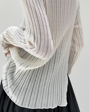 シアーリブスリットニット A0414