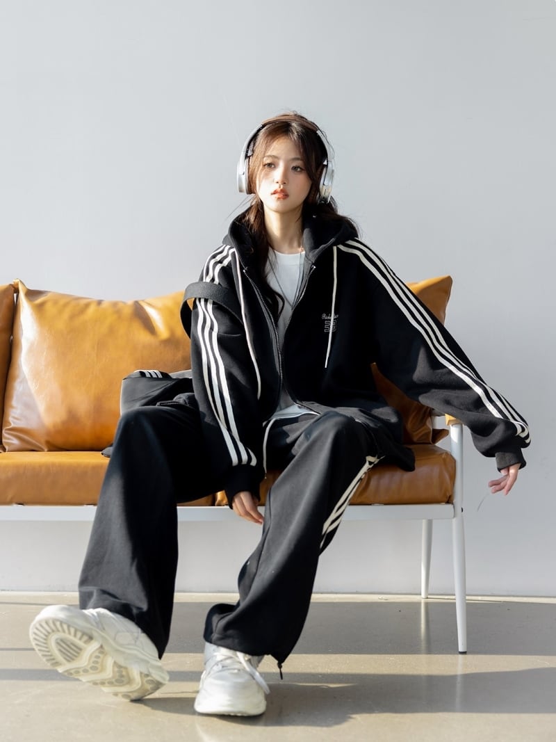 セットアップ スウェット ジャージ レディース ロング 長袖 ストリート