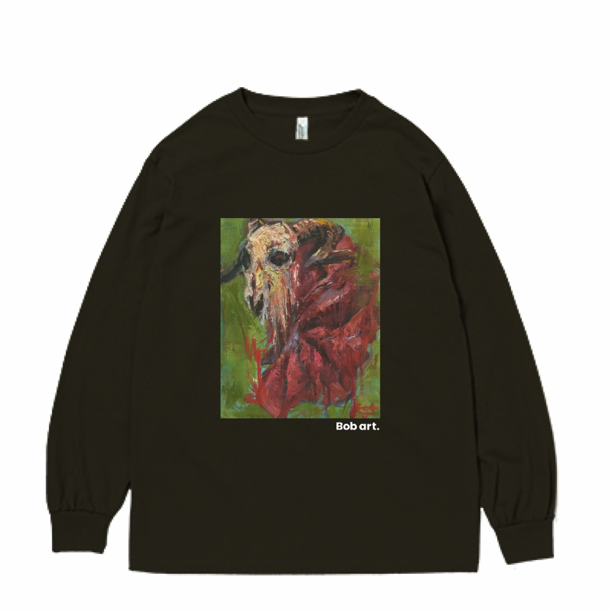 善悪ロンT 善悪 long tee (black) | Bob art.