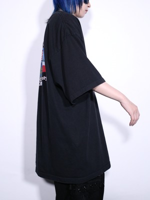 "Harley-Davidson" XXL over silhouette  front and back print tee
